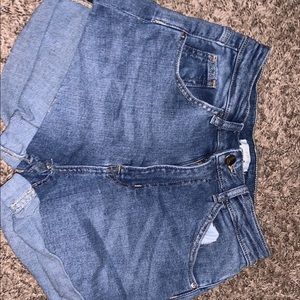 denim shorts